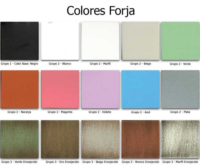 Colores de Forja de Muebles de Baño