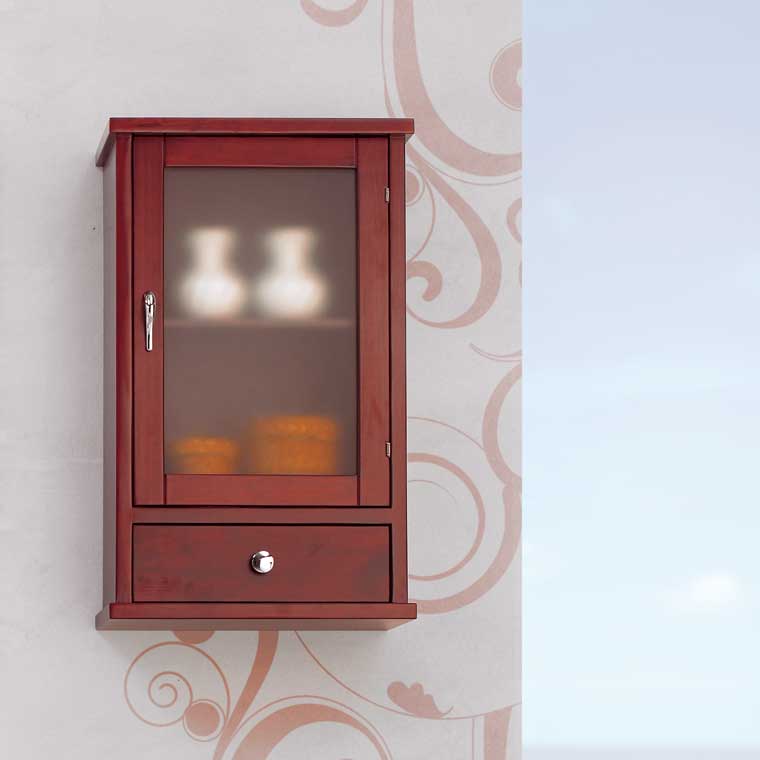 Mueble Auxiliar Baño de Colgar Coral. Armario de la serie de Baño Coral.