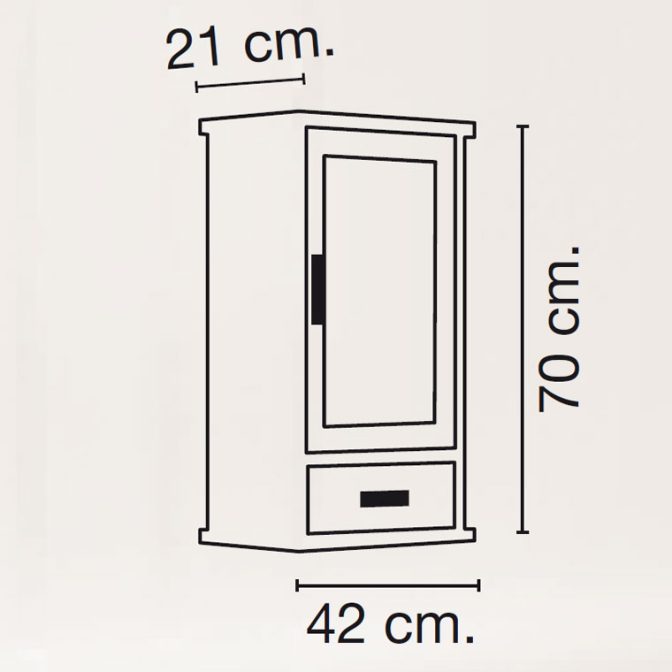 Medidas Mueble Auxiliar Baño de Colgar Fátima