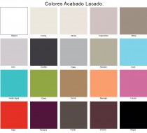 Colores Lacados de Muebles de Baño