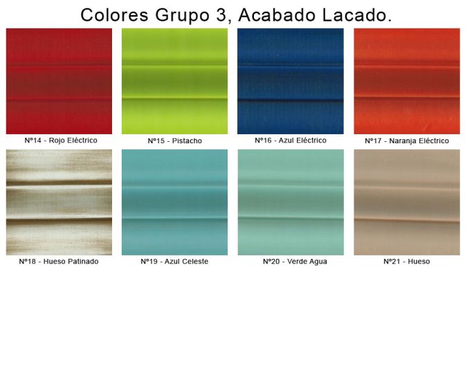 Colores Lacados de Muebles de Baño