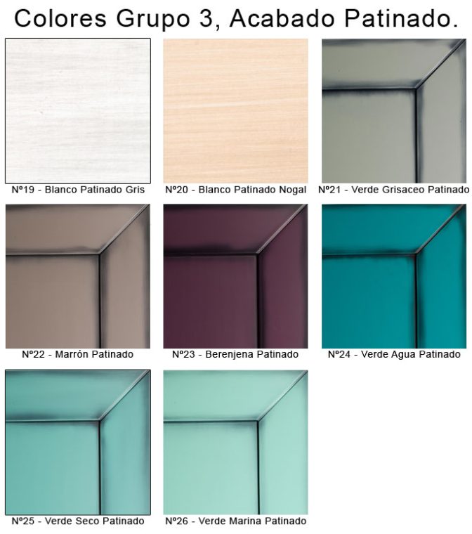 Colores Patinados de Muebles de Baño