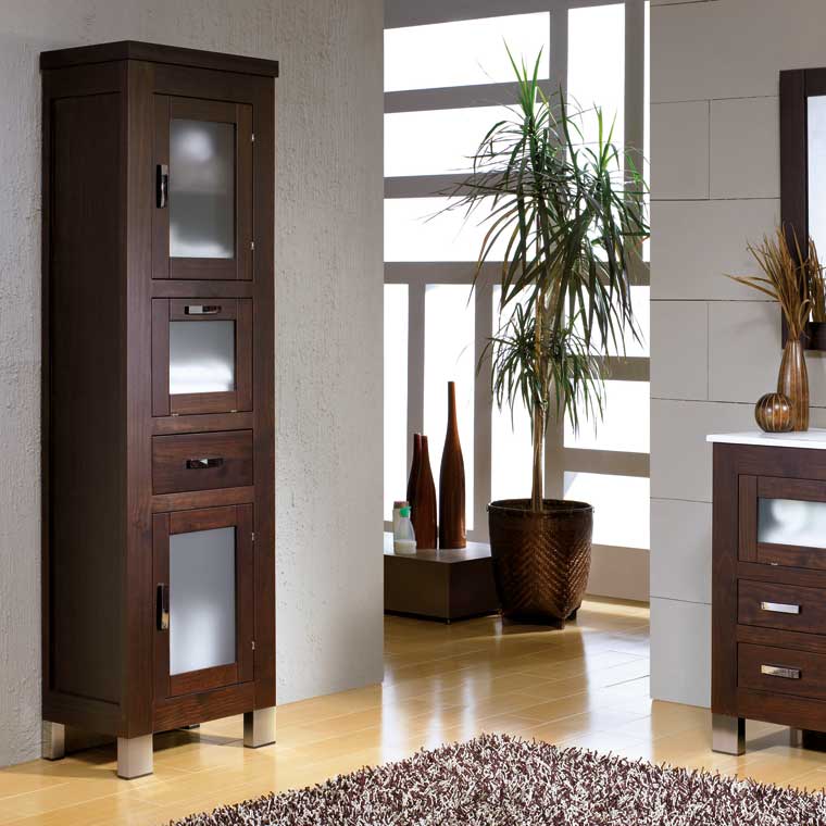 Mueble Auxiliar Baño de Pie Nerea. Armario de la serie de Baño Nerea.