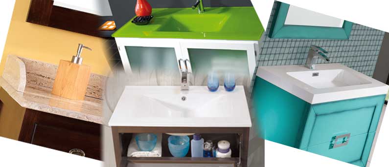 Mueble de baño Micro 40cm de fondo reducido ( mueble + lavabo de resina)