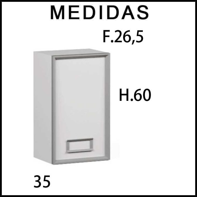 Medidas Mueble Auxiliar Baño Colgar L-Gant