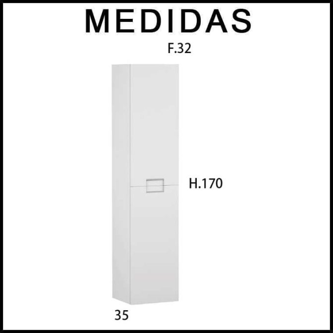 Medidas Mueble Auxiliar Baño Columna Luna