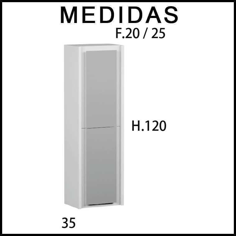 ▷ Mueble auxiliar de 25 cm de fondo