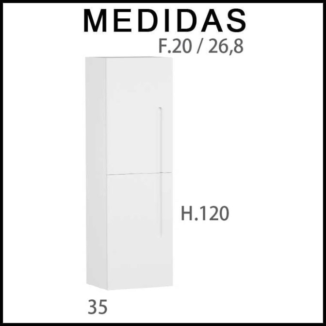 Medidas Mueble Auxiliar Baño Suspendido Zeus