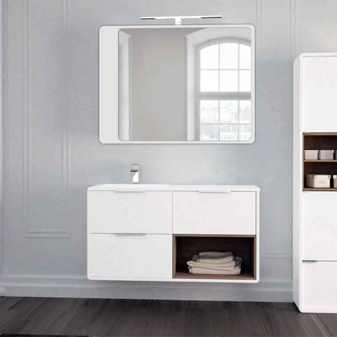 Mueble de Baño Vintage 3C y Caja Lateral