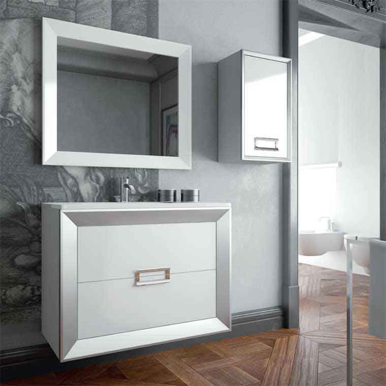 ▷ Mueble de Baño L´Gant 140 cm. 4 cajones con Lavabo Sobre