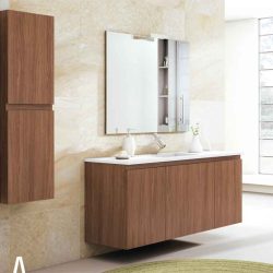 Mueble de Baño Aqua Suspendido 1C 2P 140 cm.