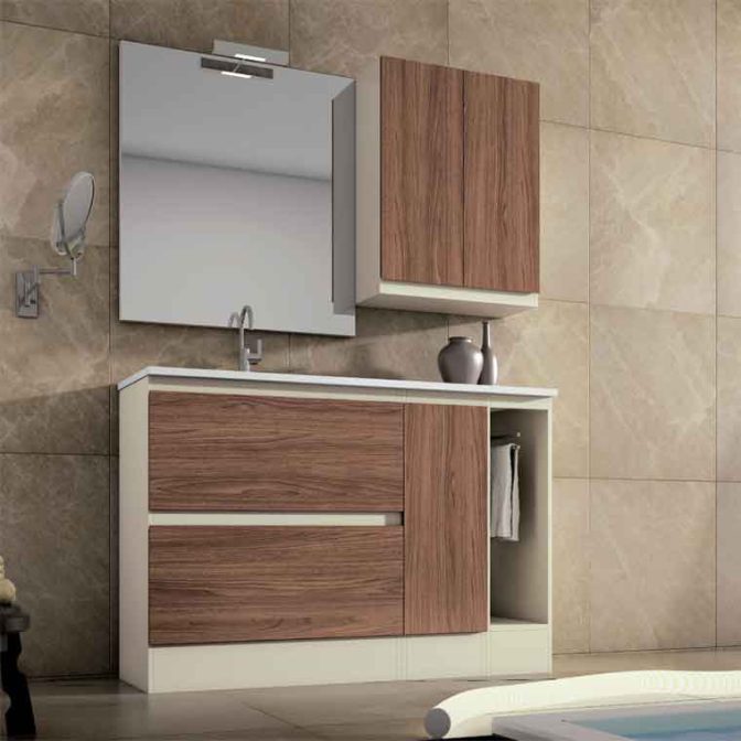 Mueble de Baño Modular de 100 cm. a suelo Aqua Combinación 19-14