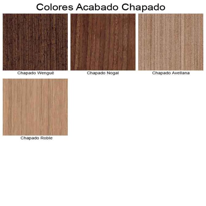 Colores Chapado, de Muebles de Baño