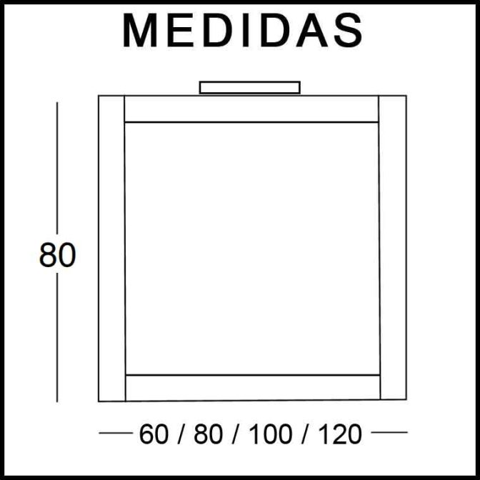 Medidas Espejos de Baño Anabel