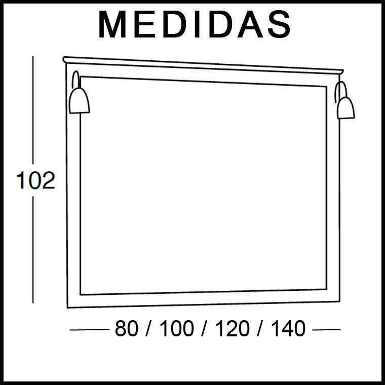 Espejo de Baño Clásic de la serie de Baño Clásic.