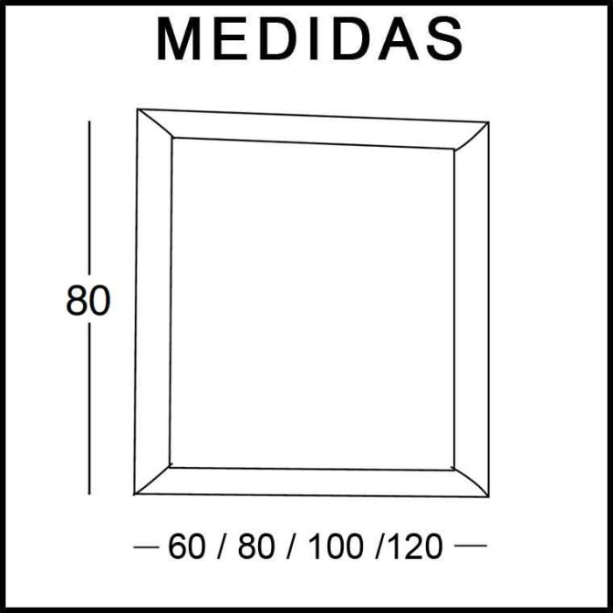 Medidas Espejos de Baño Estefanía