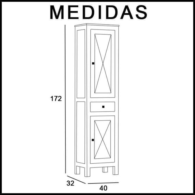 Medidas Columna de pie Kin