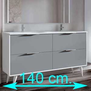 Muebles de baño 140 cm.