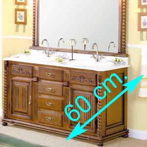 Muebles de baño fondo 60 cm.