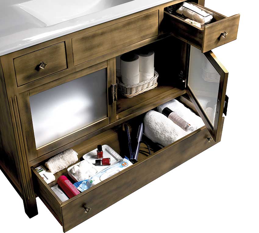 Muebles de Baño con Guías Metálicas Gacela de Indaux Muebles de Baño con Guías Metálicas Gacela de Indaux
