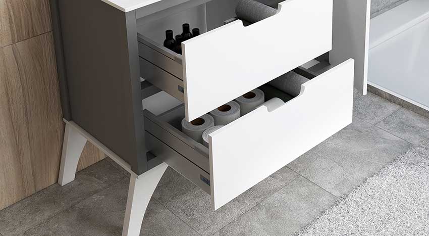 Muebles de Baño con Guías Hettich