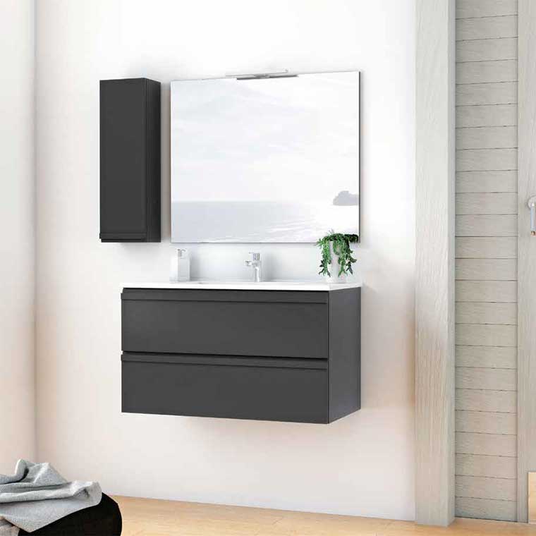 ▷ Mueble de Baño Iris 70 cm. 2 cajones, Mudeba