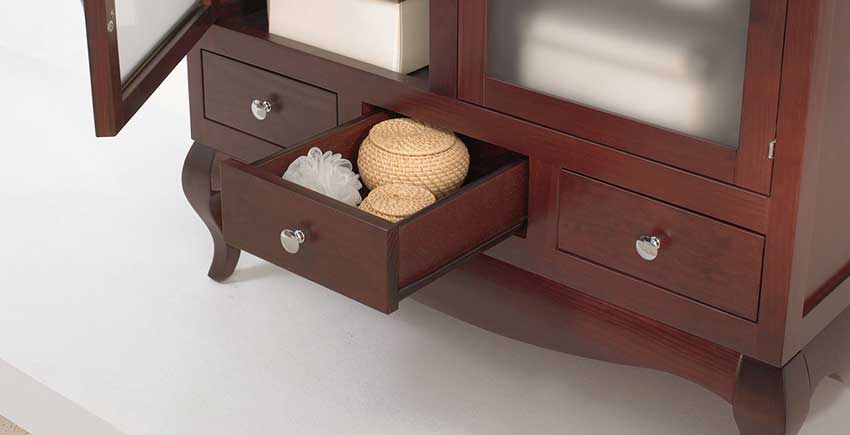 Muebles de Baño con Guías Metálicas Gacela de Indaux