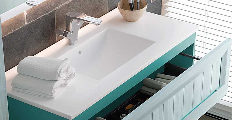 Lavabo Centrado para Mueble de baño Murano