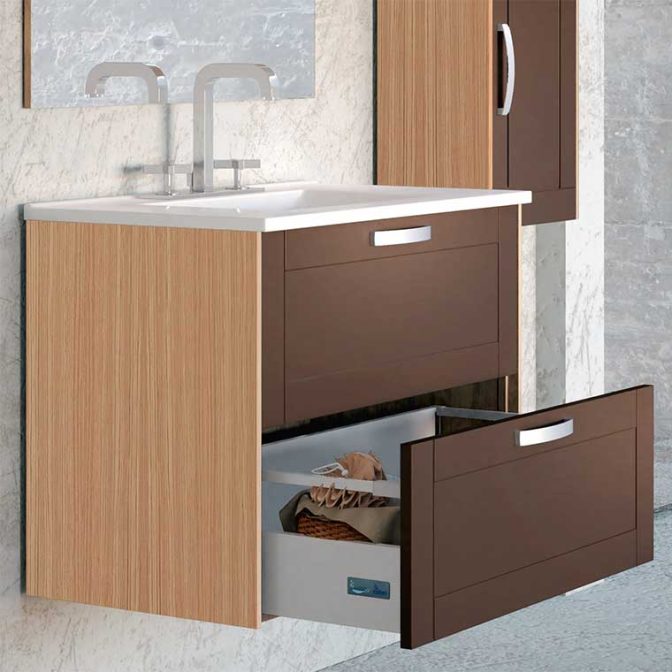 Mueble de Baño Artic. Detalle cajones