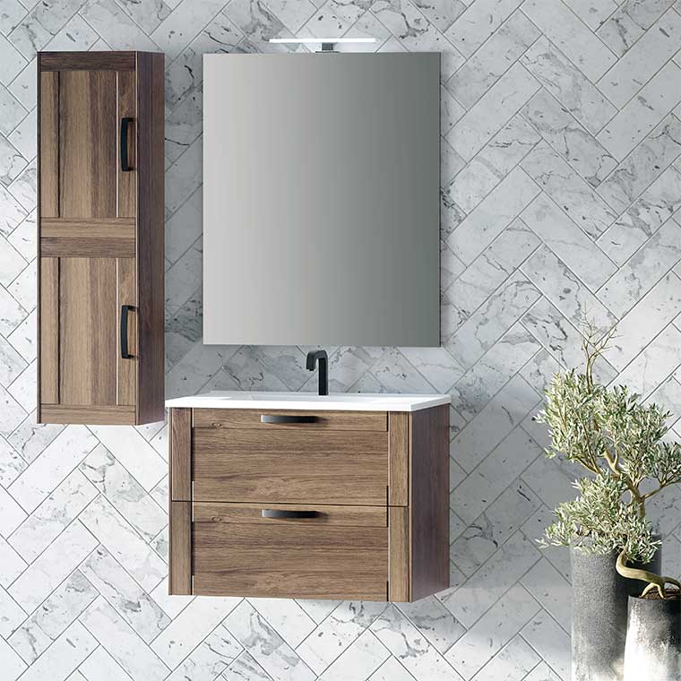 ▷ Mueble de Baño Alicia 120 cm. 2 cajones, Mudeba