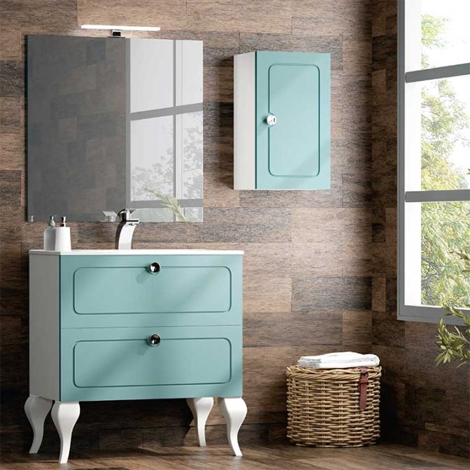 Muebles de Baño Dalma con patas Isabelinas