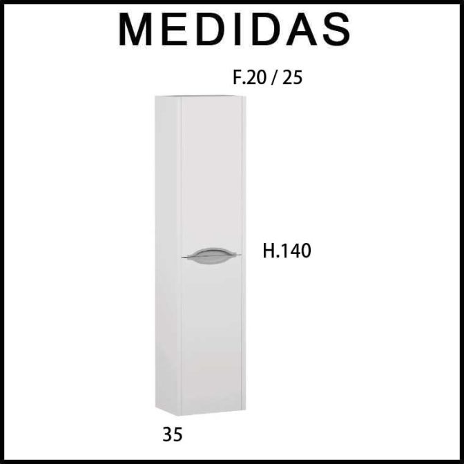 Medidas Mueble Auxiliar Baño Columna Mar de Campoaras