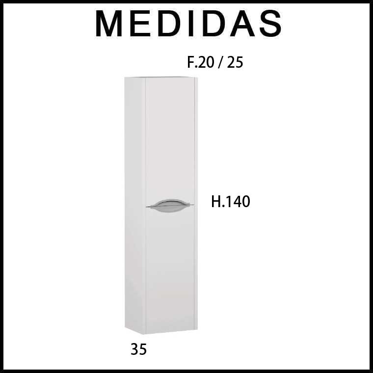 ▷ Mueble Auxiliar de Baño Columna Mar de Campoaras