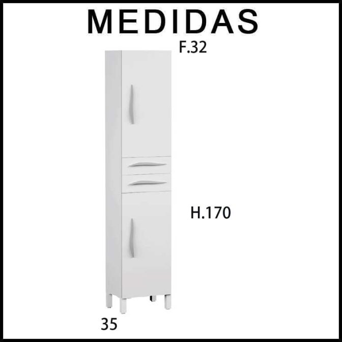 Medidas Mueble Auxiliar Baño Columna Noa