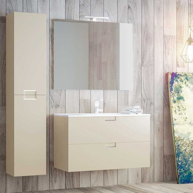 Mueble de Baño Suspendido Luna 2 Cajones