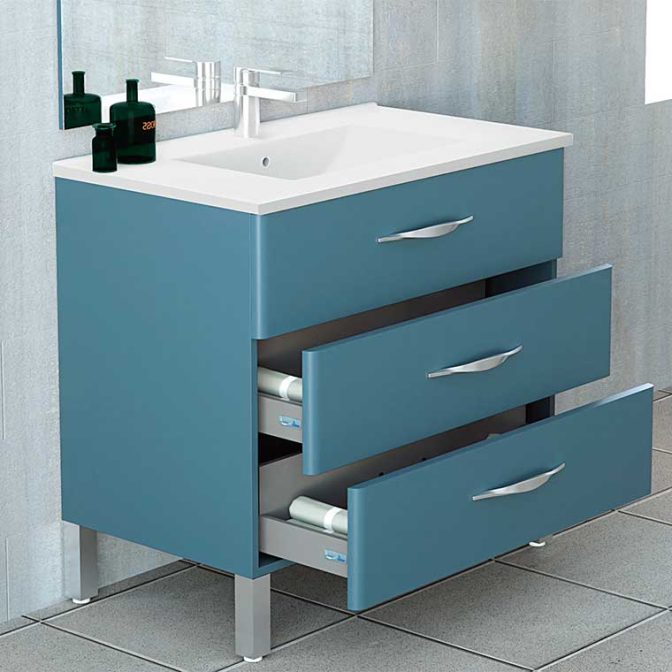 Detalle Mueble de Baño Tecia 3 cajones