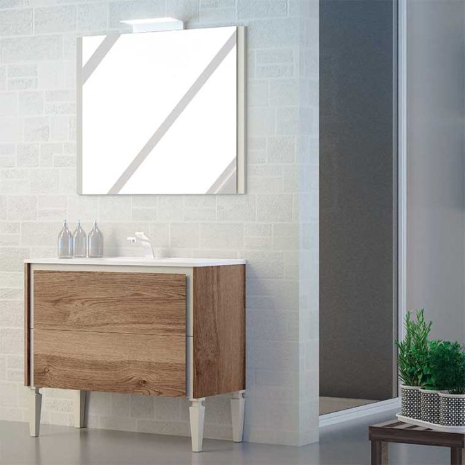 Mueble de Baño Tanit con patas de aguja