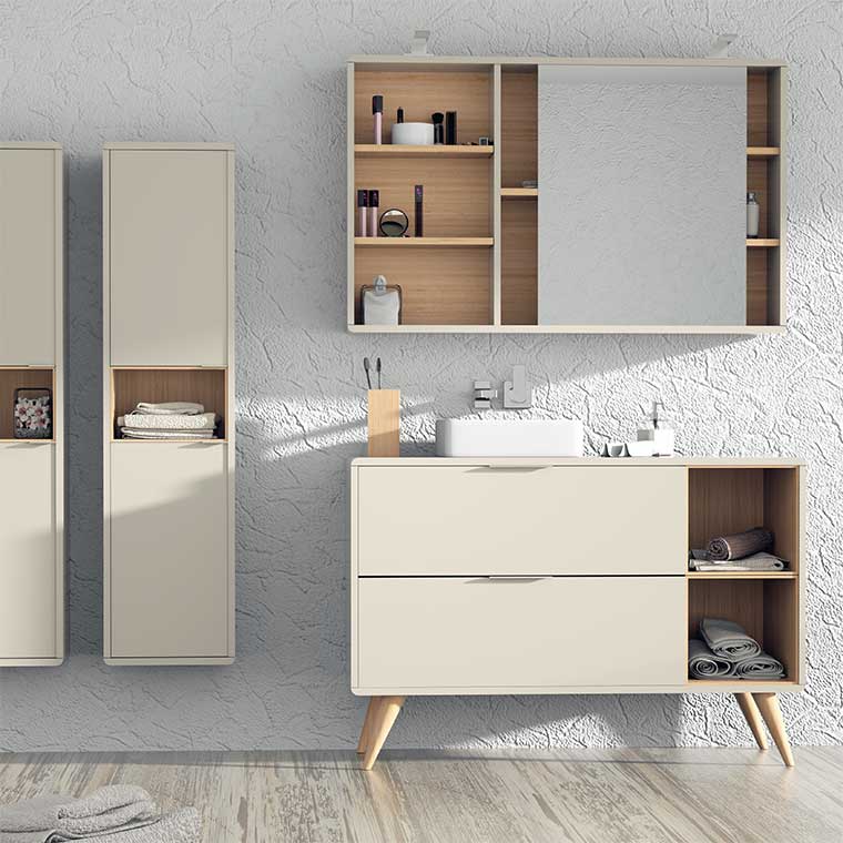 ▷ Mueble Auxiliar de Baño Columna Mar de Campoaras