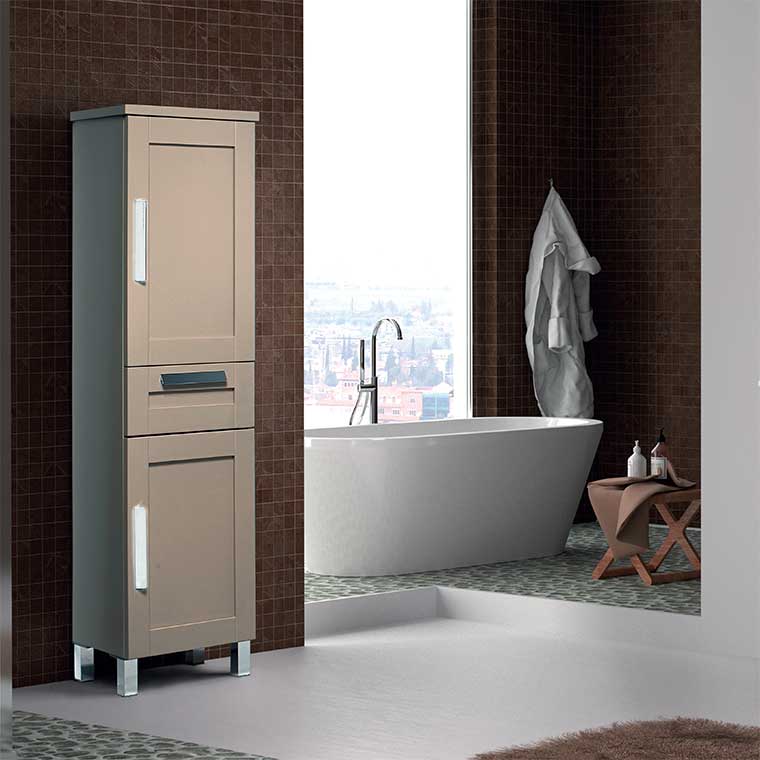 ▷ Mueble Auxiliar de Baño Columna Suspendida Ángeles, Mudeba