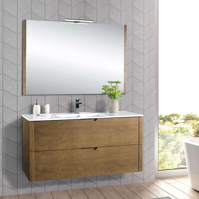 Mueble de Baño Alicia 2 cajones 120 cm.