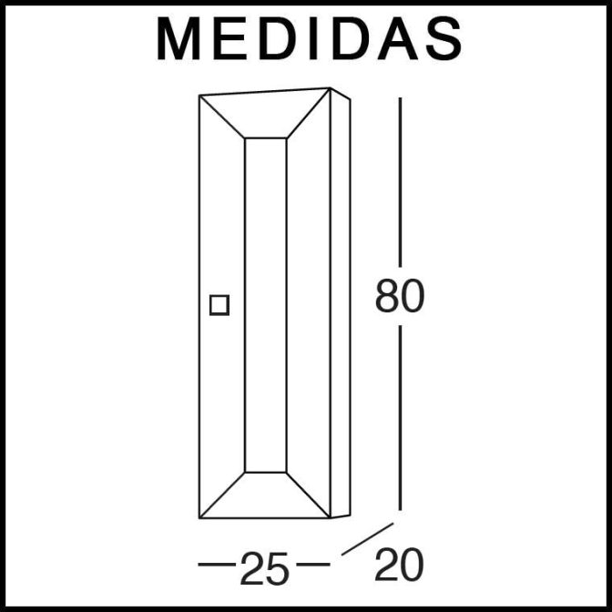 Medidas Mueble Auxiliar Baño de Colgar Carla