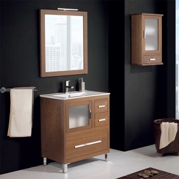 ▷ Mueble de Baño Vega 80 cm. 2 puertas 1 cajón, ENVÍO GRATIS