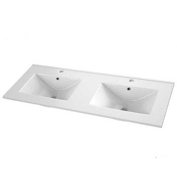 Encimera Lavabo Cerámico Balsa 2 Senos 120 cm