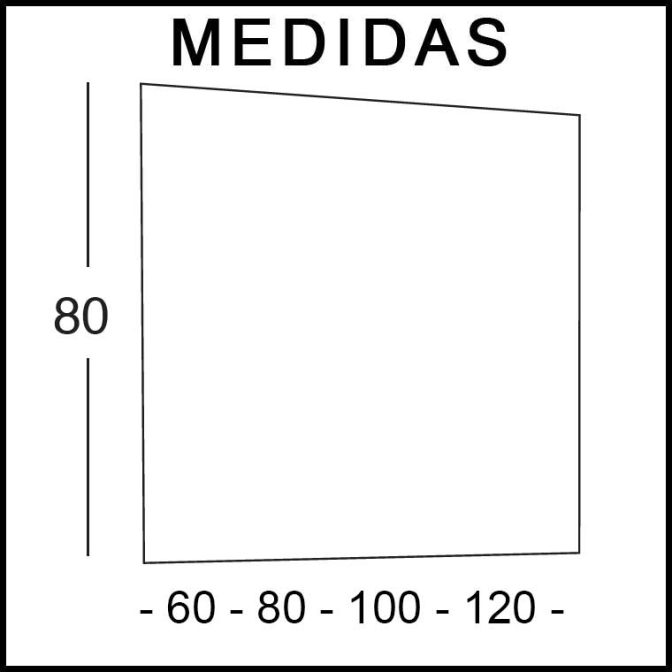 Medidas Espejo de baño Retroiluminado Led