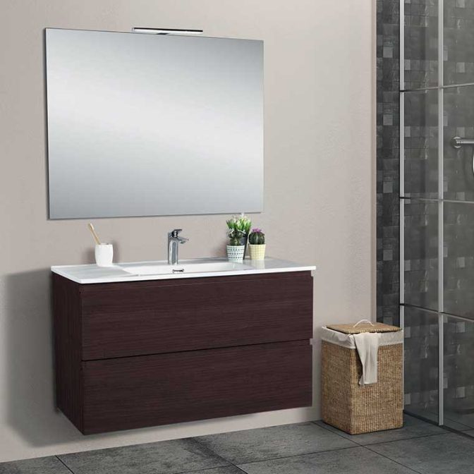 Mueble de Baño Iris de 100 cm. 2 cajones