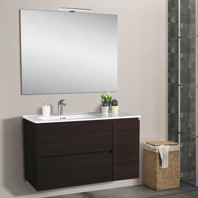 Muebles de baño Iris de 2 cajones 1 puerta