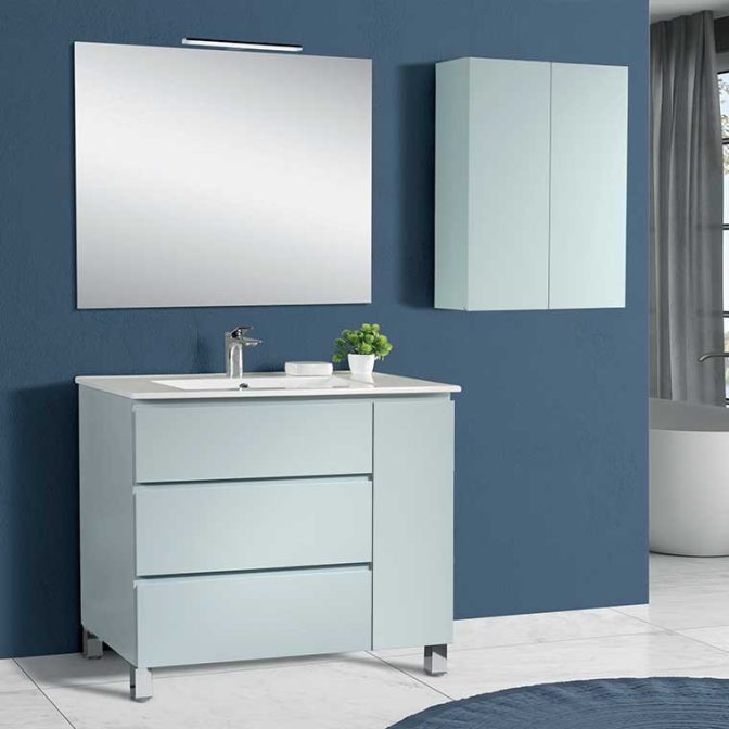 Muebles de Baño Iris 3 cajones 1 puerta