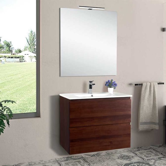 Mueble de Baño Iris de 80 cm. 2 cajones