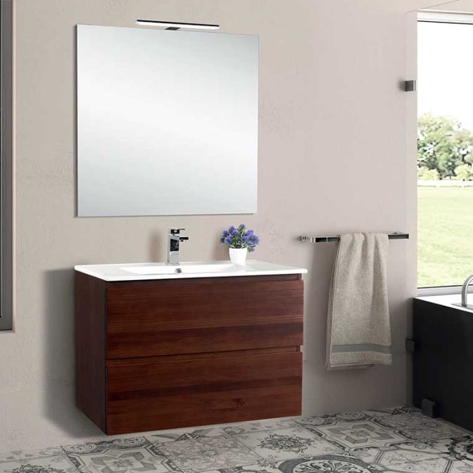 Mueble de Baño Iris de 90 cm. 2 cajones