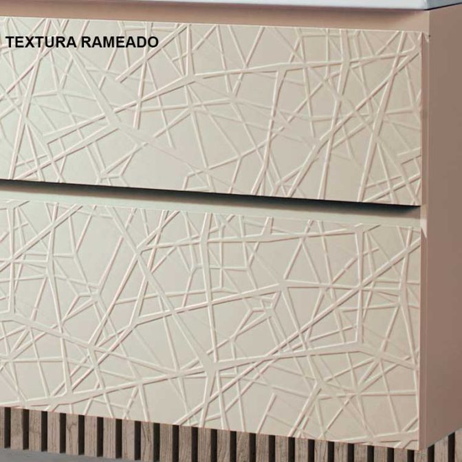 Mueble de baño Atenea con Textura Rameado